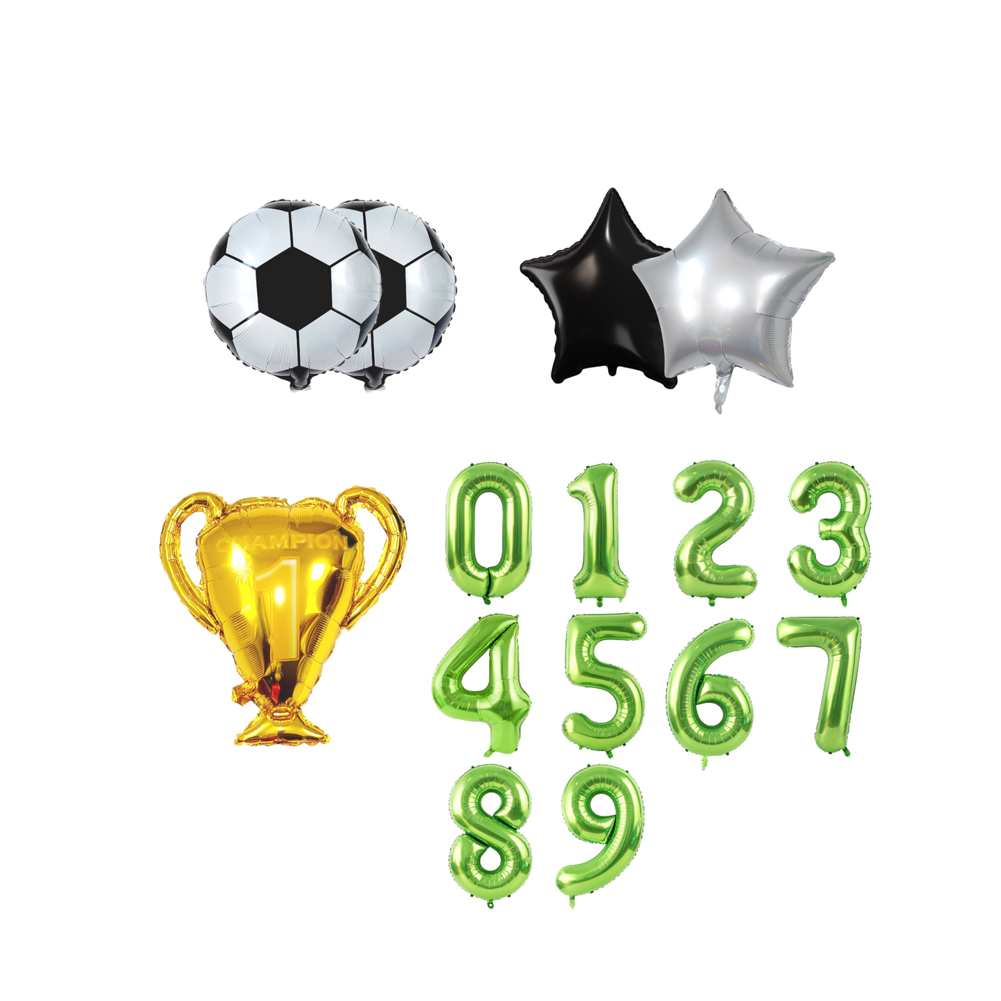 Football Birthday Party Number Balloon Pack - TheLittleStuff