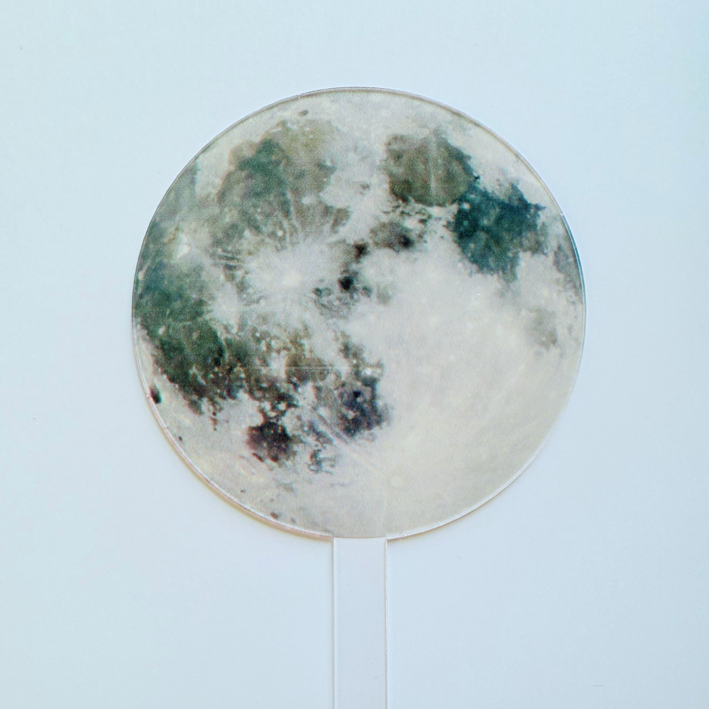 Personalised moon space rocket Cake Topper birthday decor 10cm