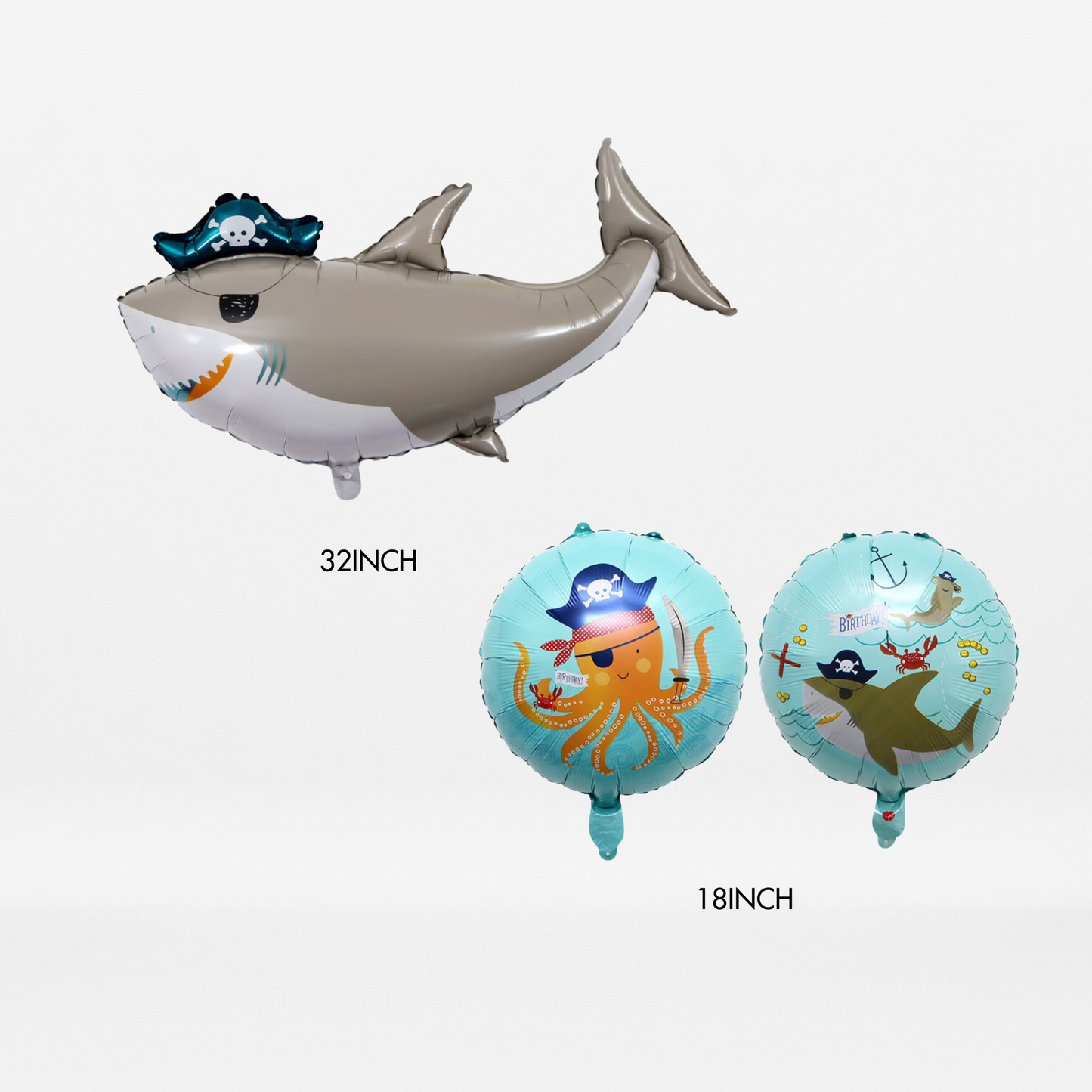 Pirate Shark and Stars Balloon Bundle - TheLittleStuff