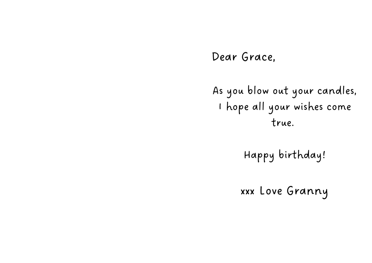 Personalised Hugs and Kisses birthday Greeting Cards