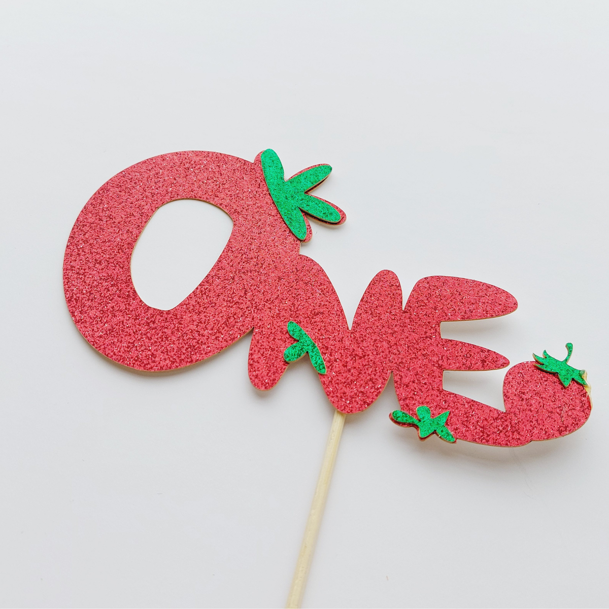 Baby children kids 1st birthday fruit strawberry cake topper product photo 3