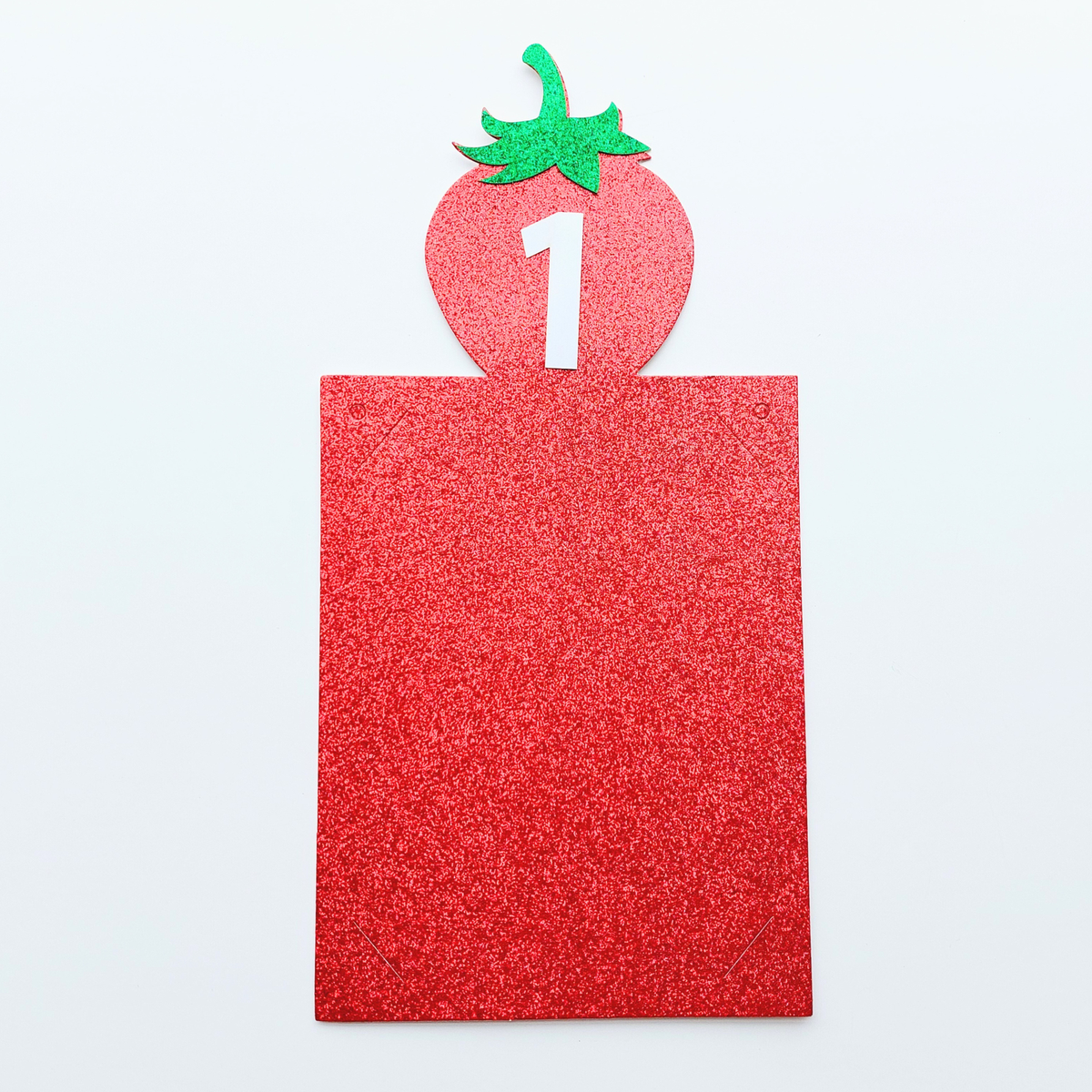 Baby children kids 1st birthday fruits strawberry 12 month photo bunting banner product photo 3