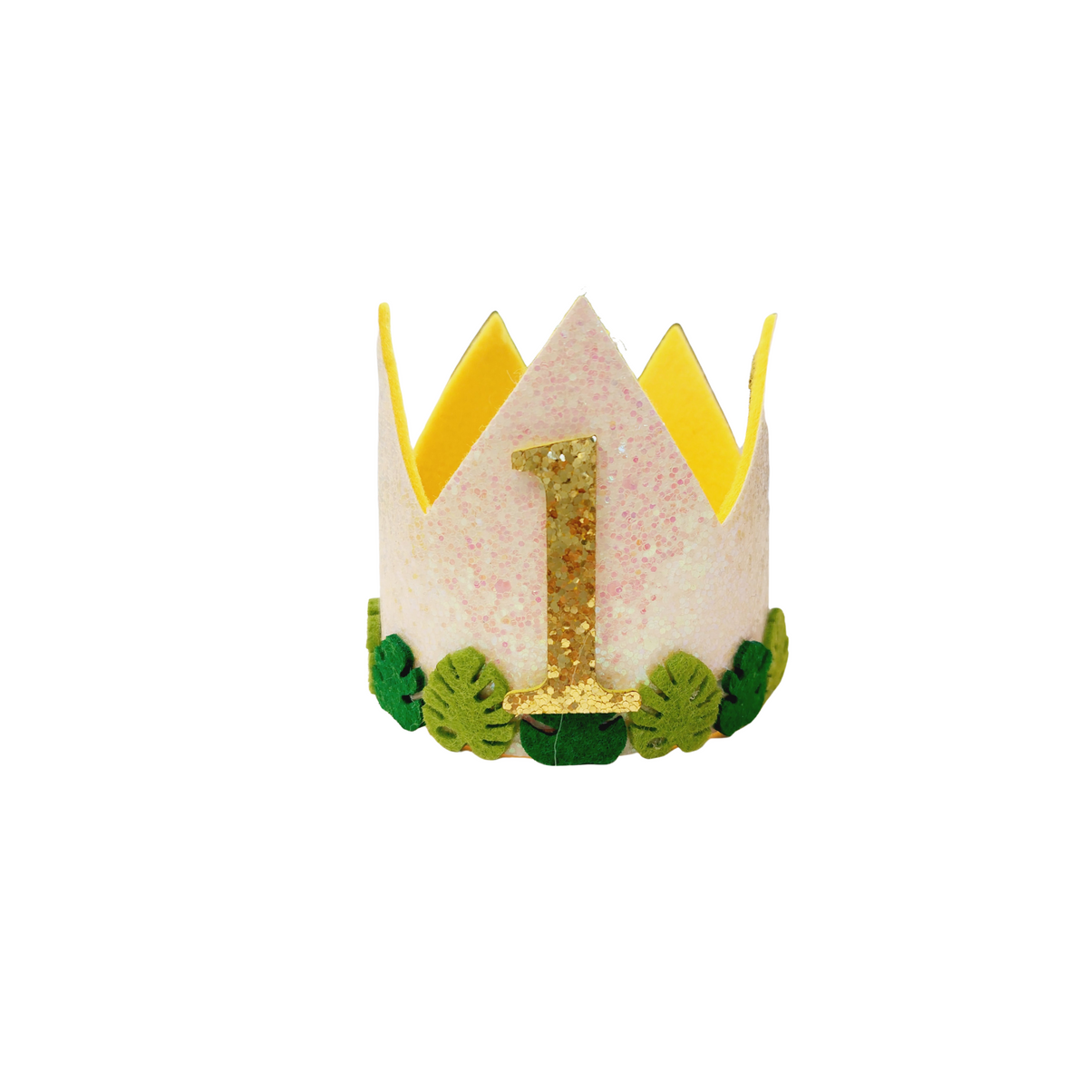 Handmade jungle animal giraffe leaves Birthday Party Cake Smashing Felt crown Hat product photo 4