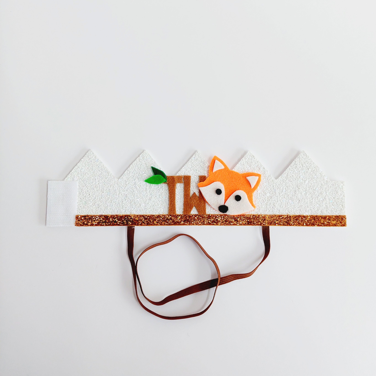 Handmade woodland forest animals fox hedgehog Birthday Party Cake Smashing Felt crown Hat product photo 6