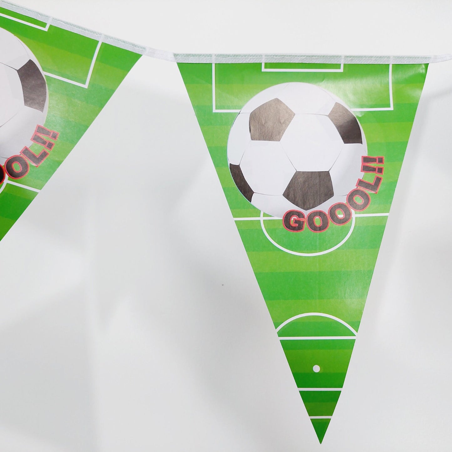 Football Birthday Party Paper Flags Bunting - TheLittleStuff