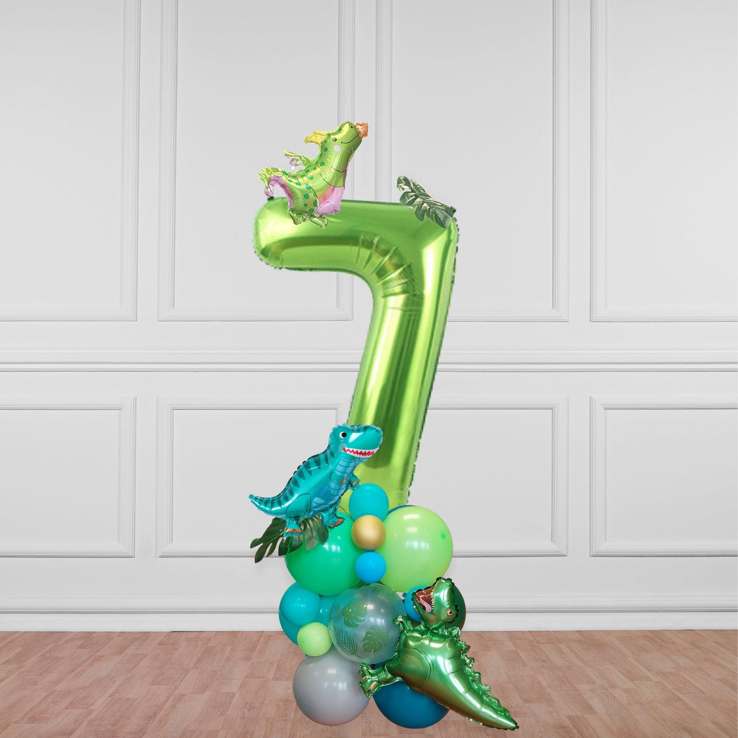 Dinosaur balloon 40inch number bouquet - TheLittleStuff
