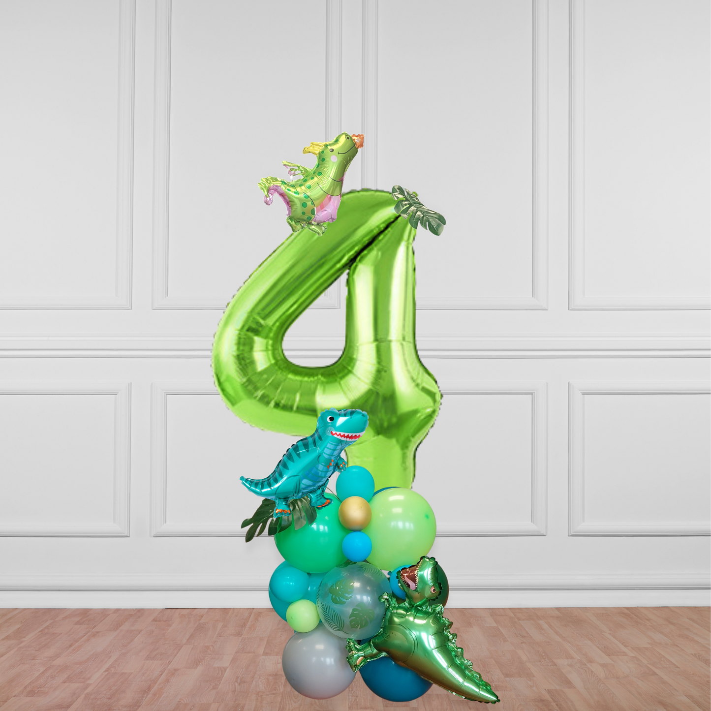 Dinosaur balloon 40inch number bouquet - TheLittleStuff