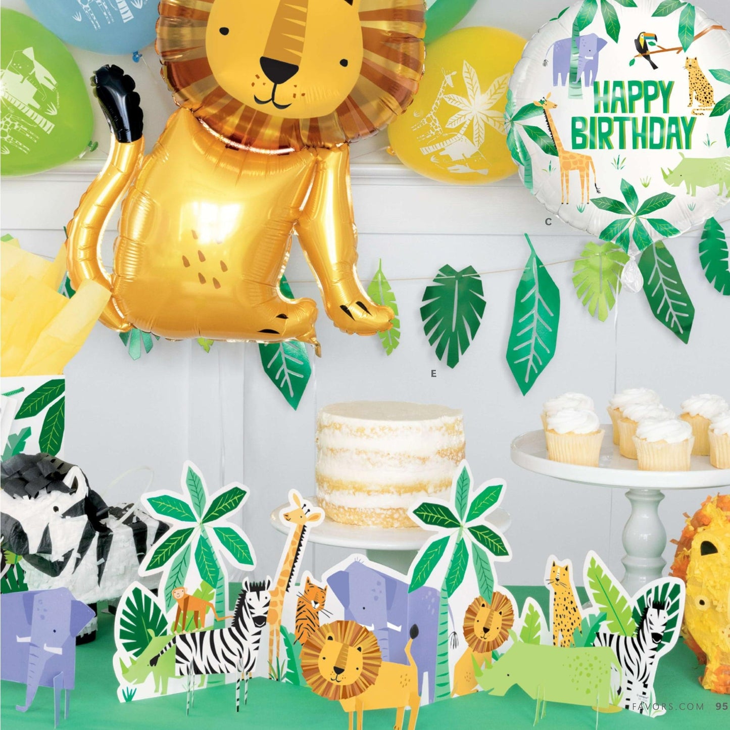 Jungle animal birthday party crafts snake loop 4-pack - TheLittleStuff