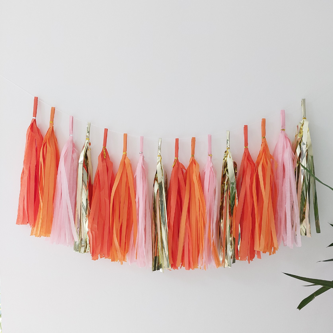 DIY Sweet Juicy Halloween Paper Tassel Garland - TheLittleStuff