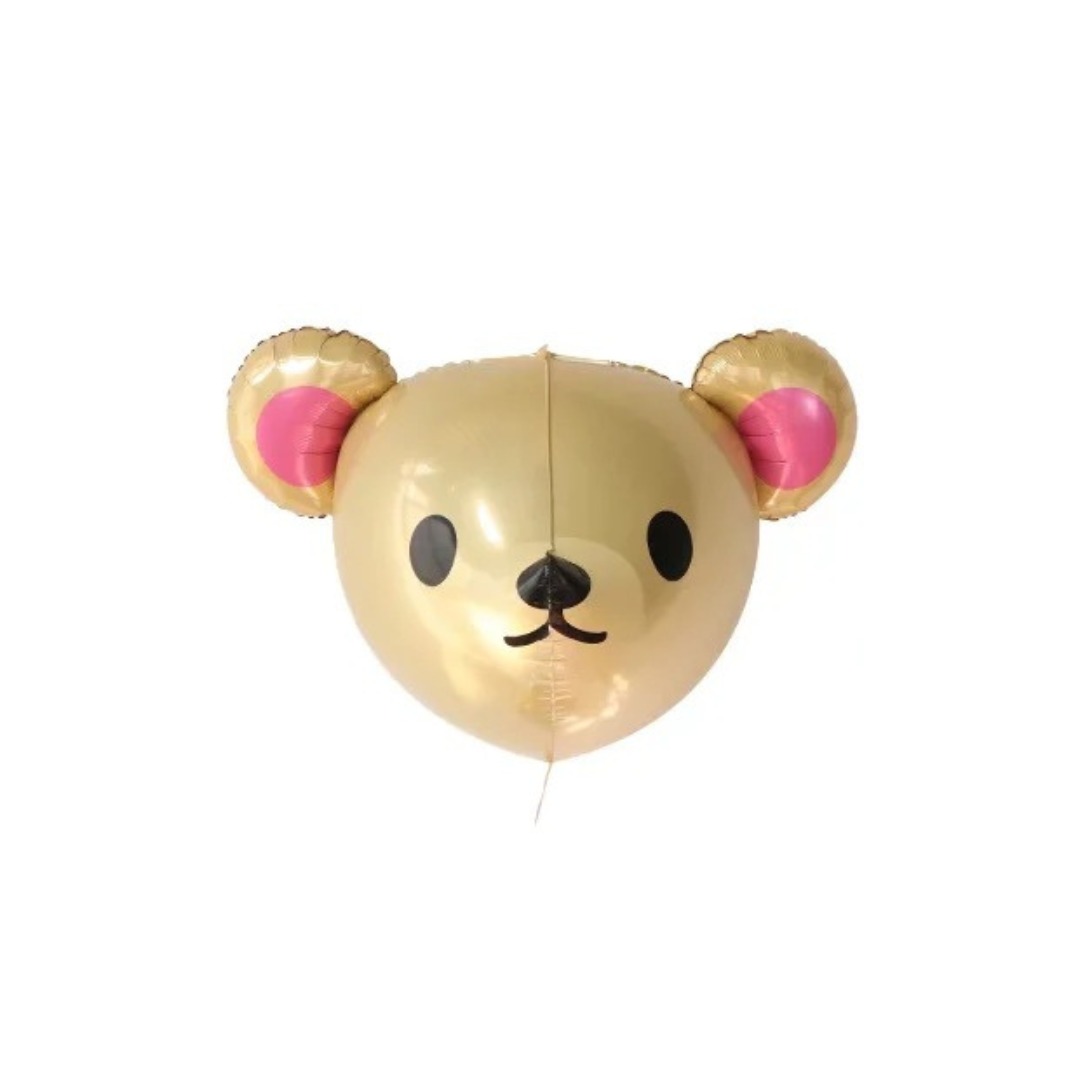 3D Gold Teddy Bear Foil Balloon - TheLittleStuff