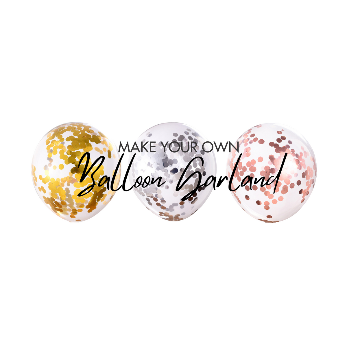 1-20-pack 5inch 12inch Gold silver rose gold confetti Latex Balloon product photo
