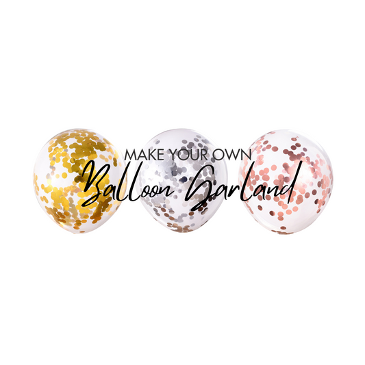 1-20-pack 5inch 12inch Gold silver rose gold confetti Latex Balloon product photo