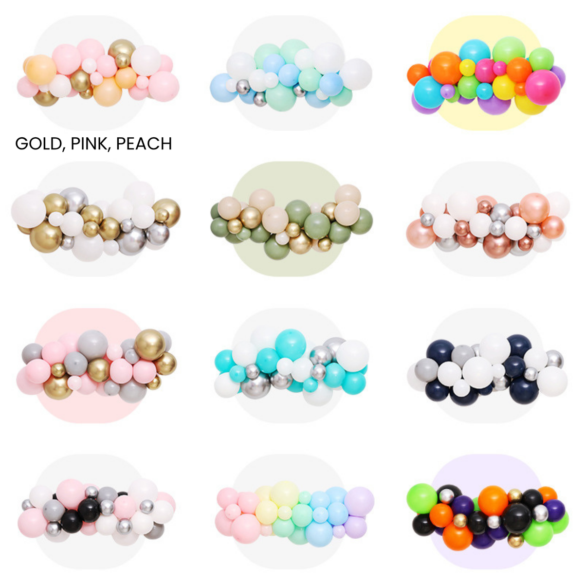 4 foot length Balloon garland birthdays celebration decoration product photo