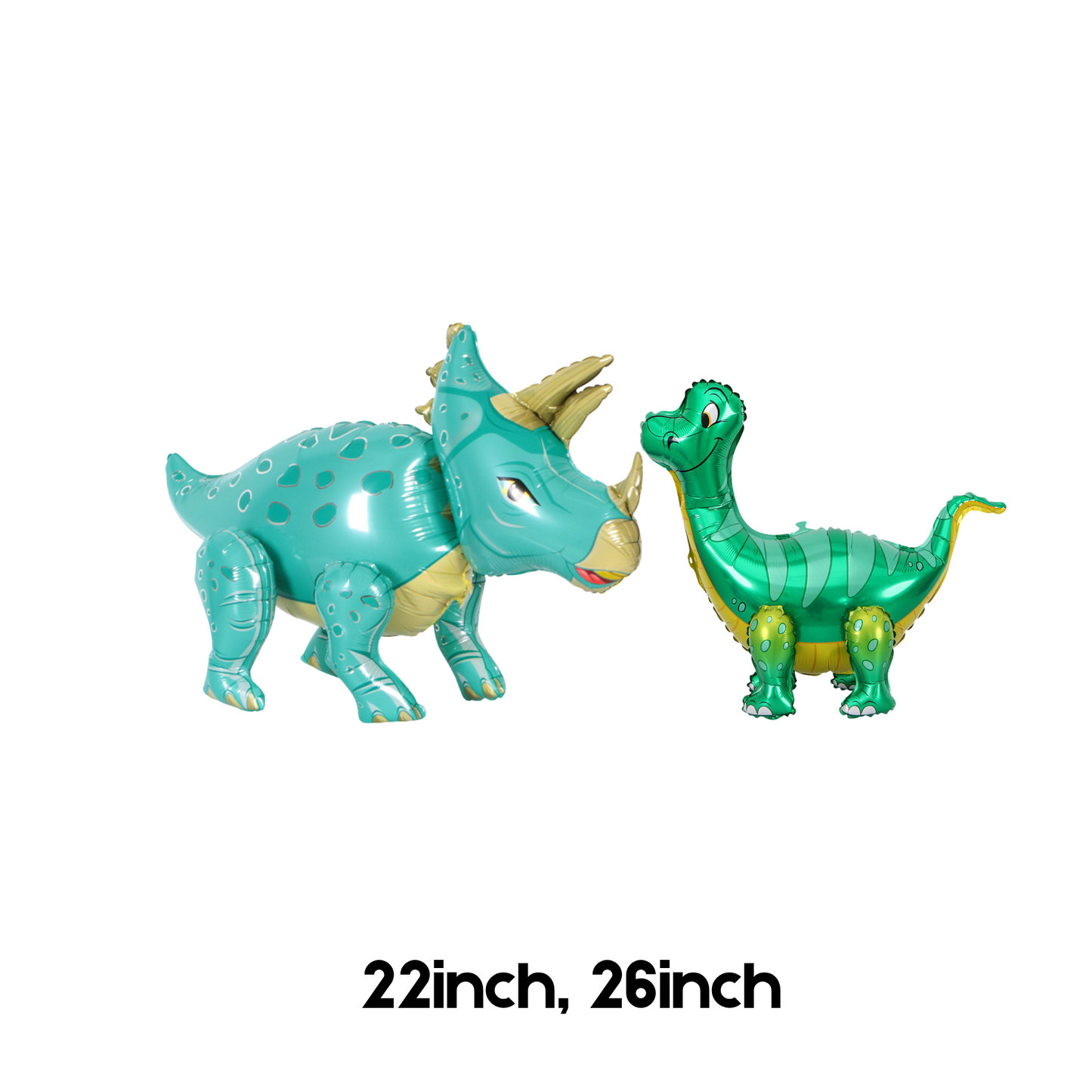Personalised DIY cute green dinosaurs balloon sculpture stack stand