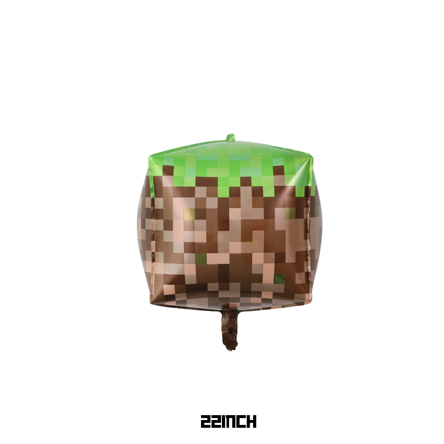 DIY Personalised Minecraft themed party balloon sculpture stack with number balloon girls or boys