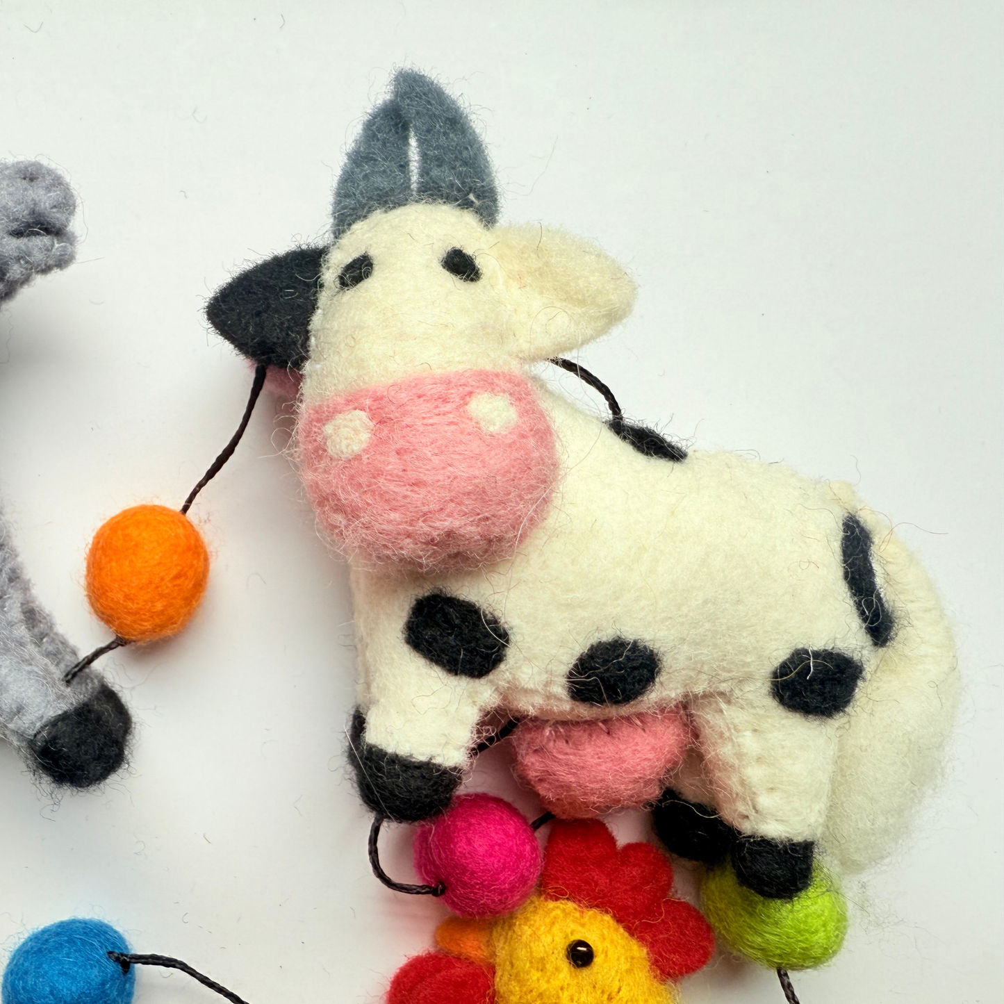 Farm felt animals home bunting hanging decoration