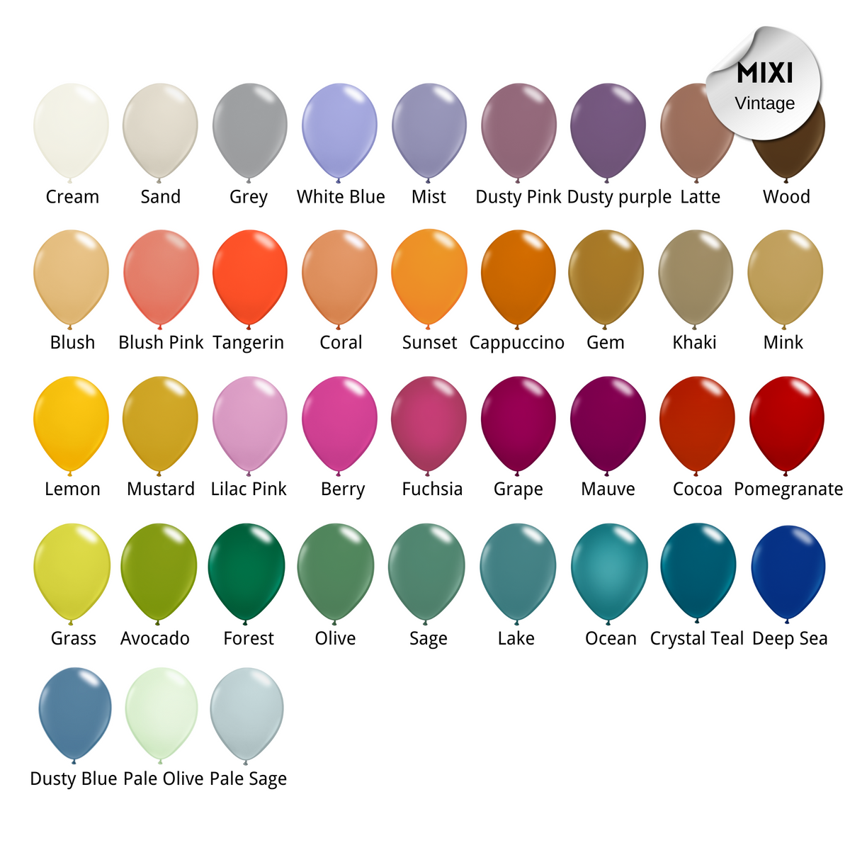 1-20-50-pack 12inch Retro Vintage Latex Balloon product photo 3