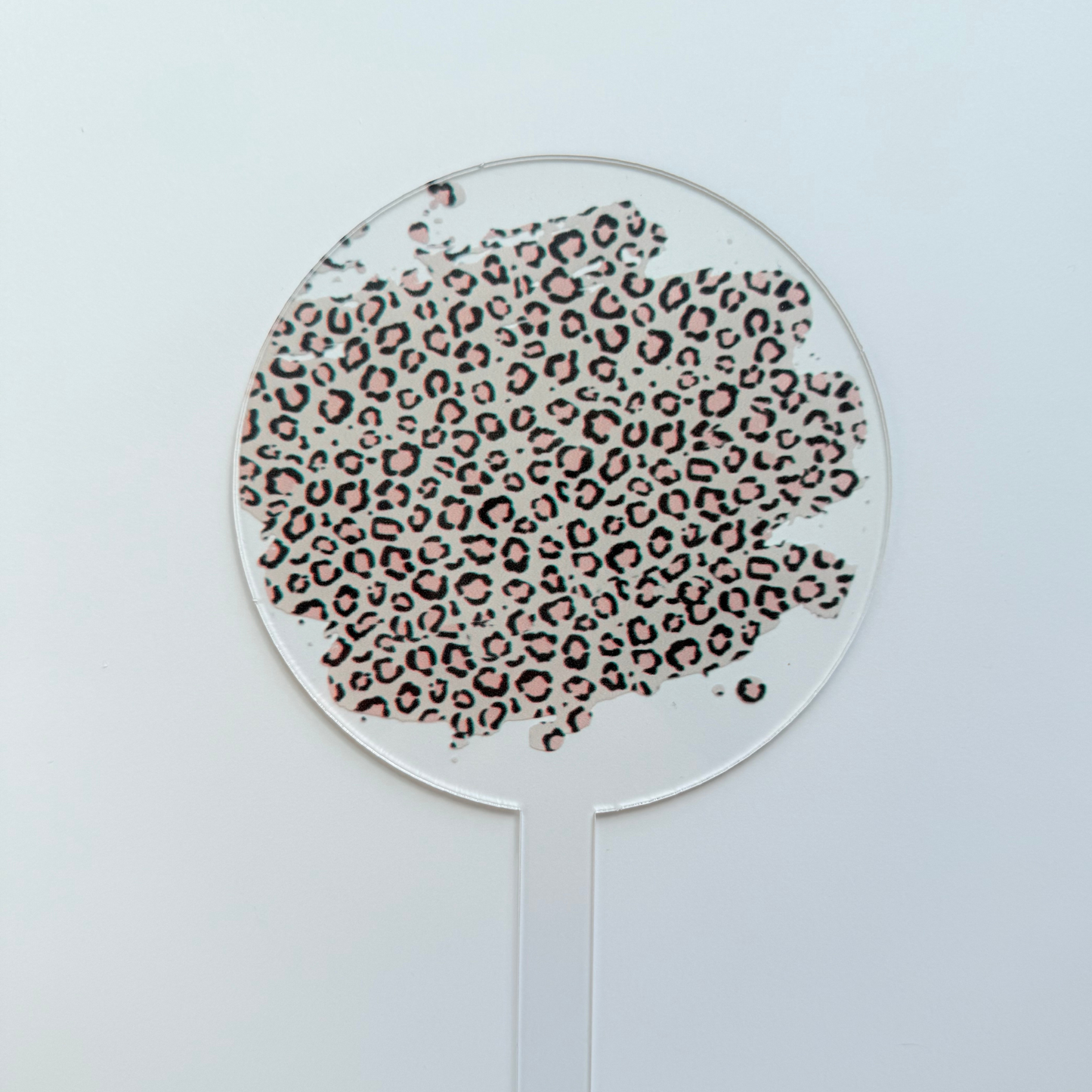 Personalised Leopard Print Cake Topper personalised number birthday decor– Glam & Fierce Celebration