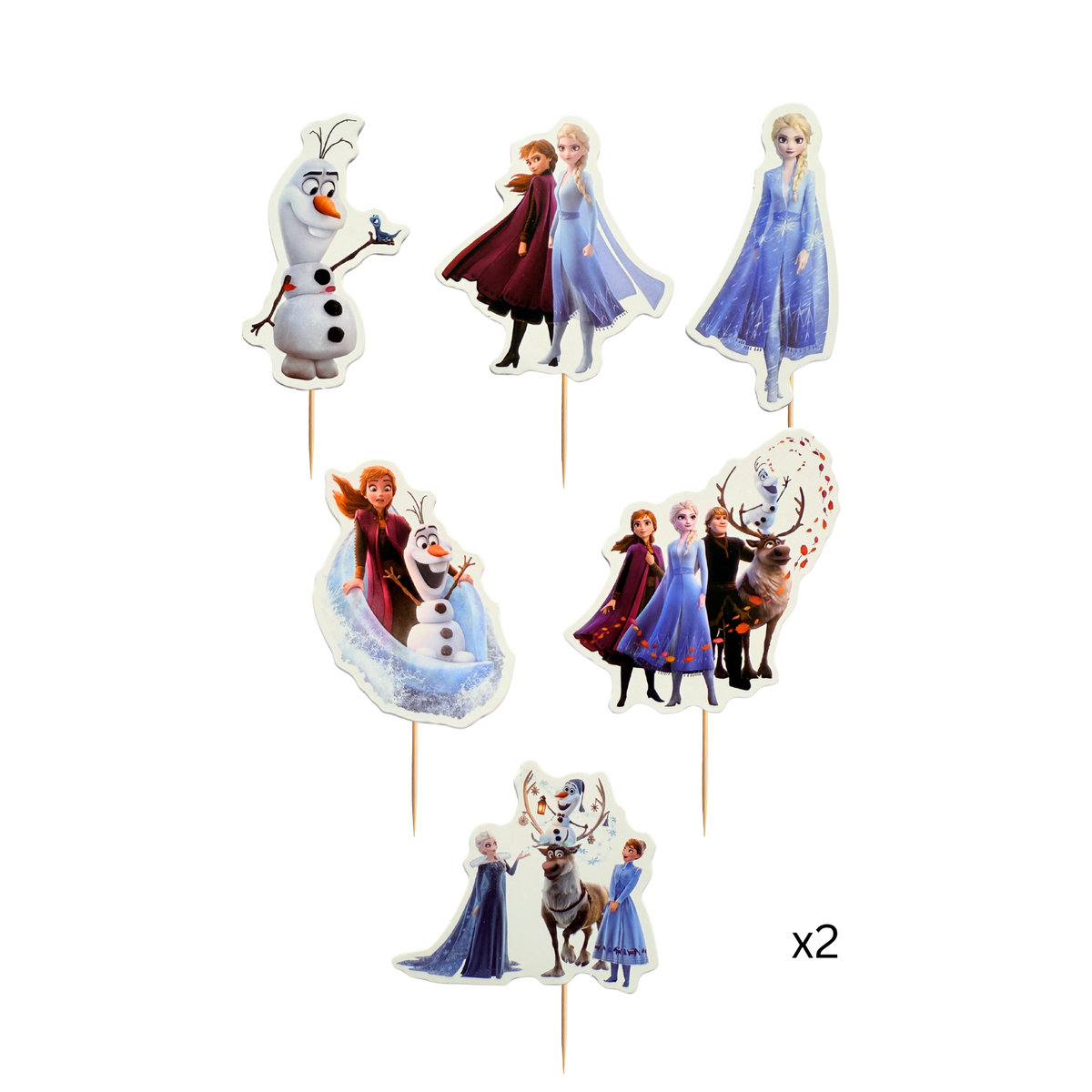 12pcs Frozen one theme cup cake toppers product photo 2
