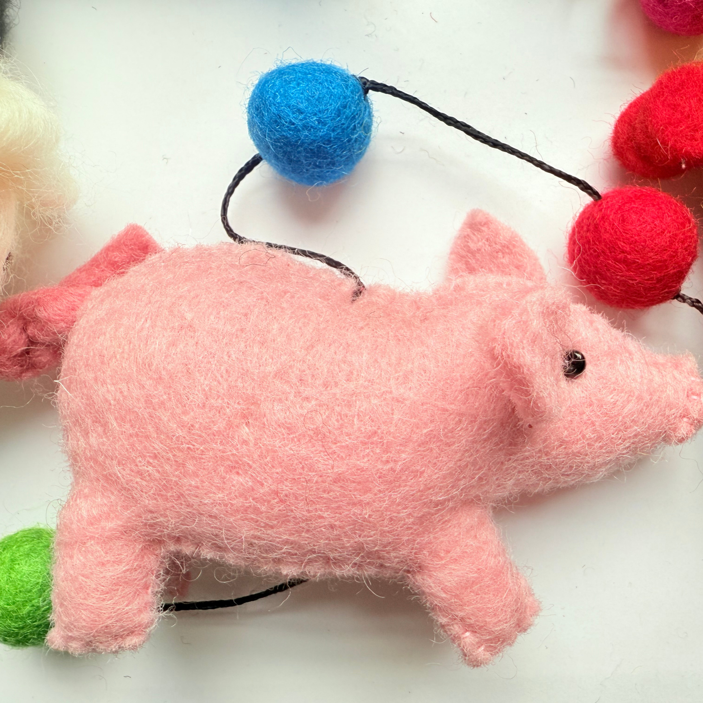 Farm felt animals home bunting hanging decoration