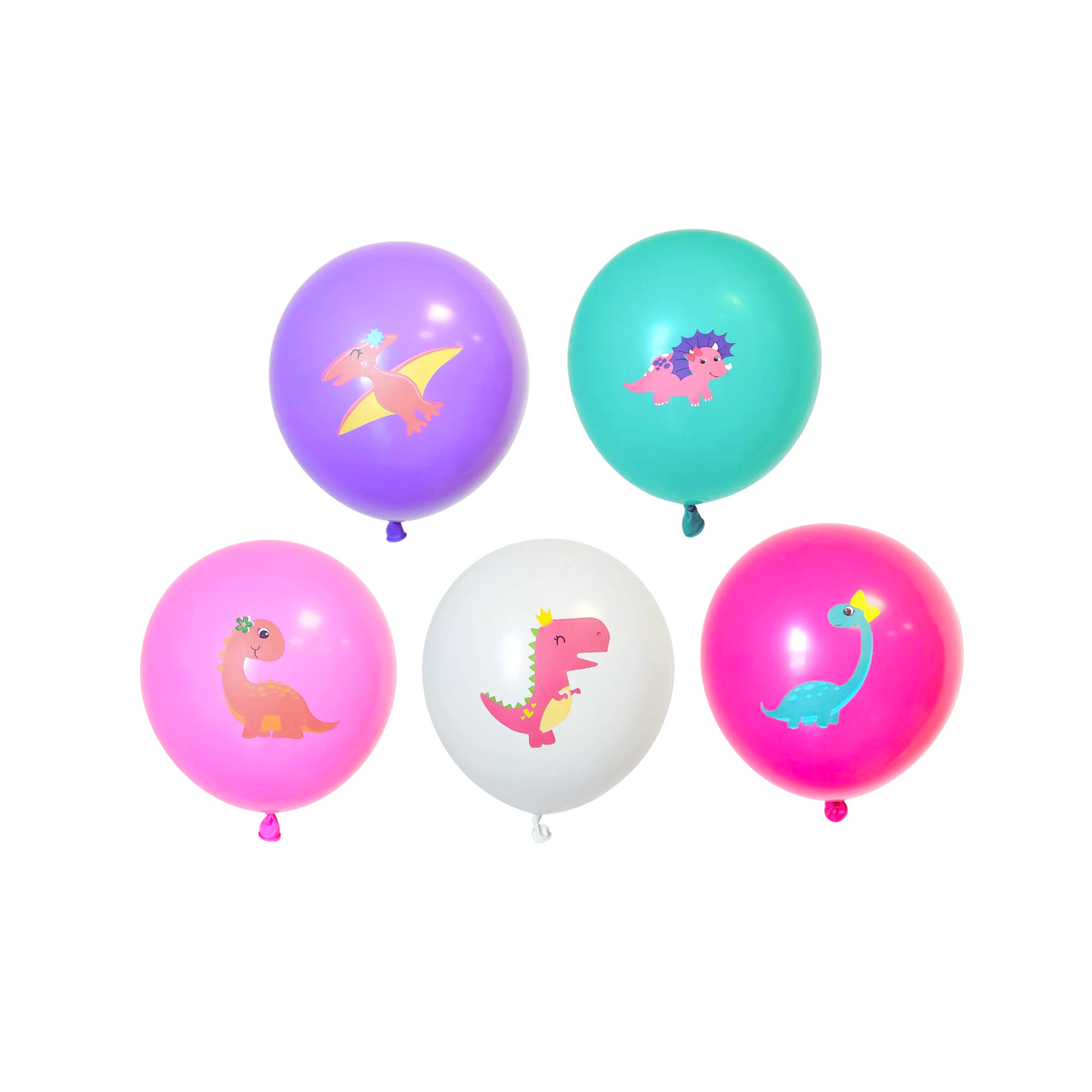 12inch Pink dinosaur Birthday Party balloon 10-pack - TheLittleStuff
