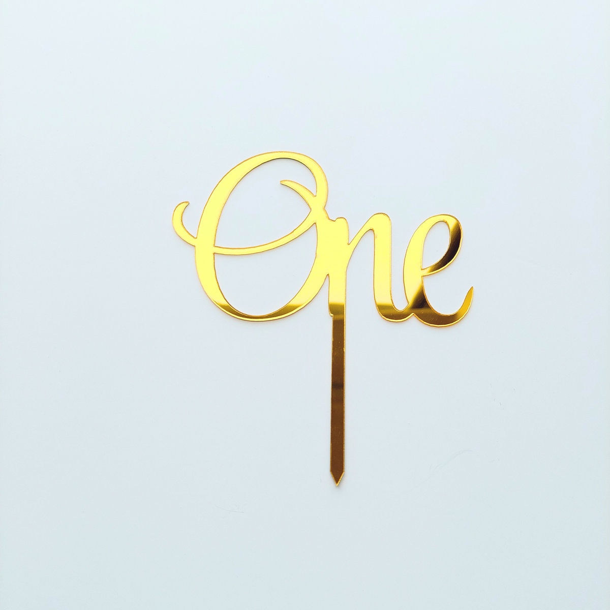 1st birthday big gold one acrylic cake topper decoration product photo 3