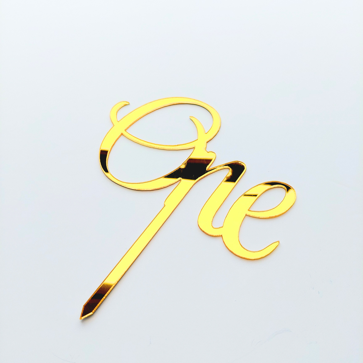 1st birthday big gold one acrylic cake topper decoration product photo 4