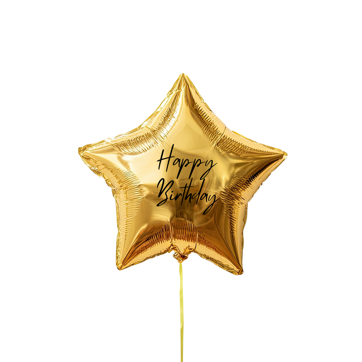 Personalised 18inch Gold Star balloon ready helium inflated Birthday Gift