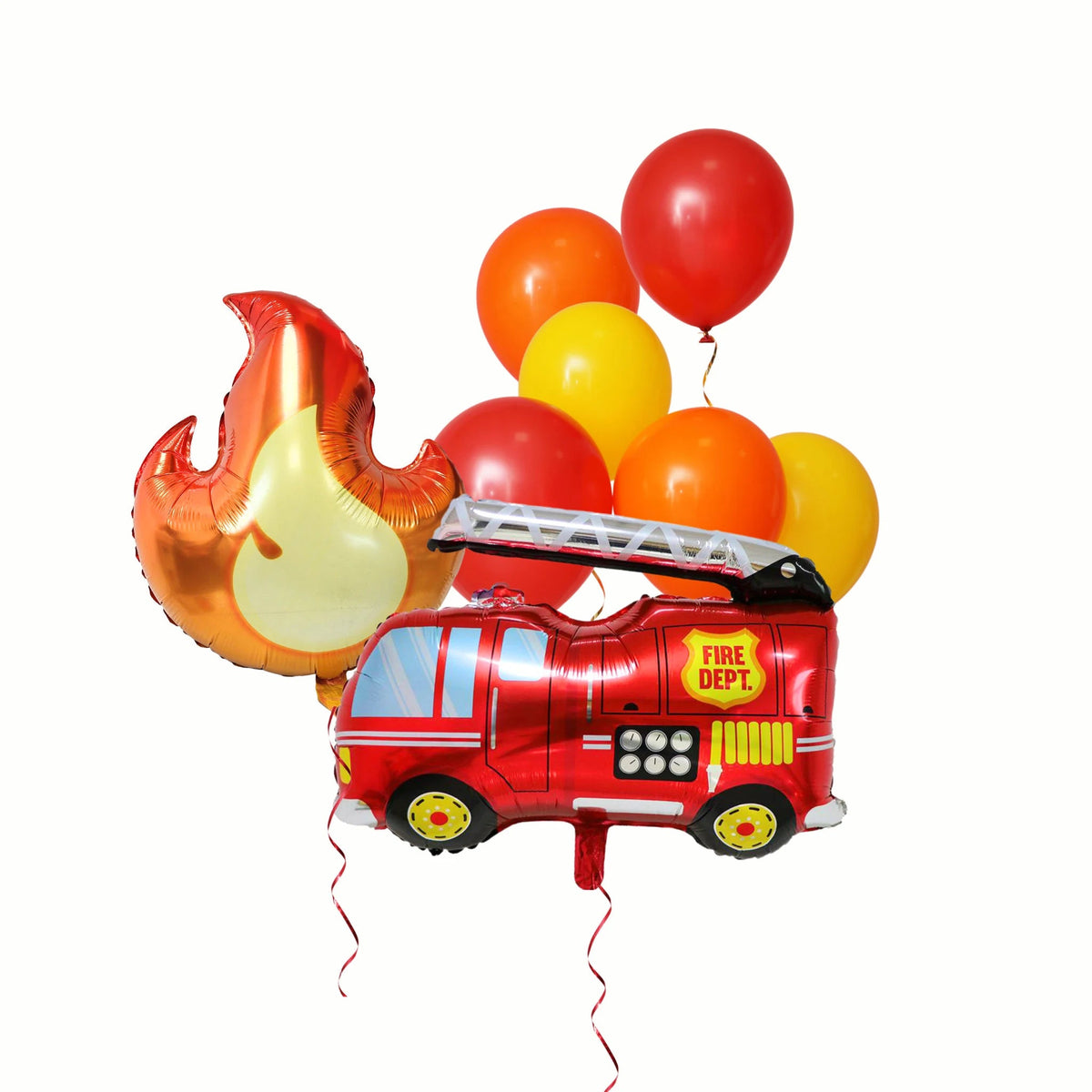 Vehicle bus car digger crane mixer fire engine construction balloon children product photo