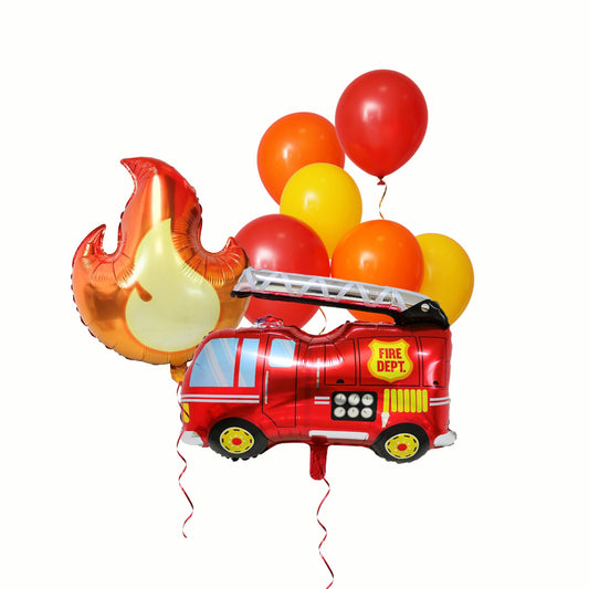 Vehicle bus car digger crane mixer fire engine construction balloon children product photo