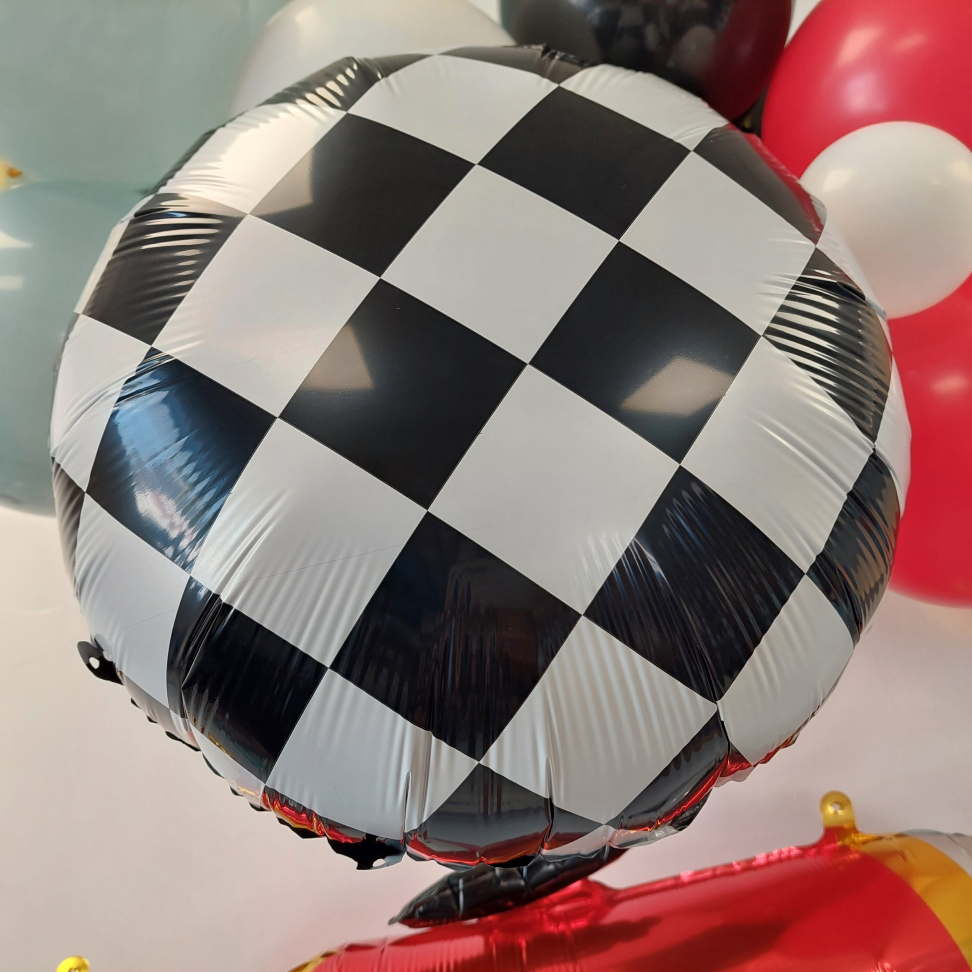 Racing Car Birthday Balloon Garland - TheLittleStuff