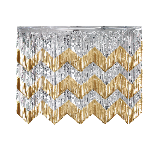 2m x 2m 6pcs Tinsel Foil Curtain Backdrop Decoration product photo