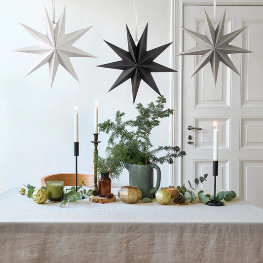45, 60cm handmade paper 3D hanging stars Christmas party home shop room product photo