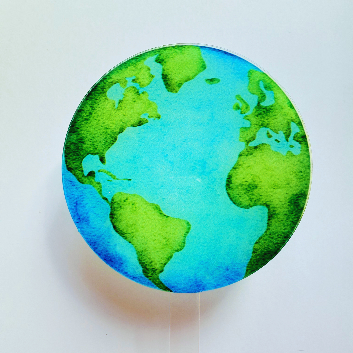 Personalised earth space best mum dad travel Cake Topper birthday decor