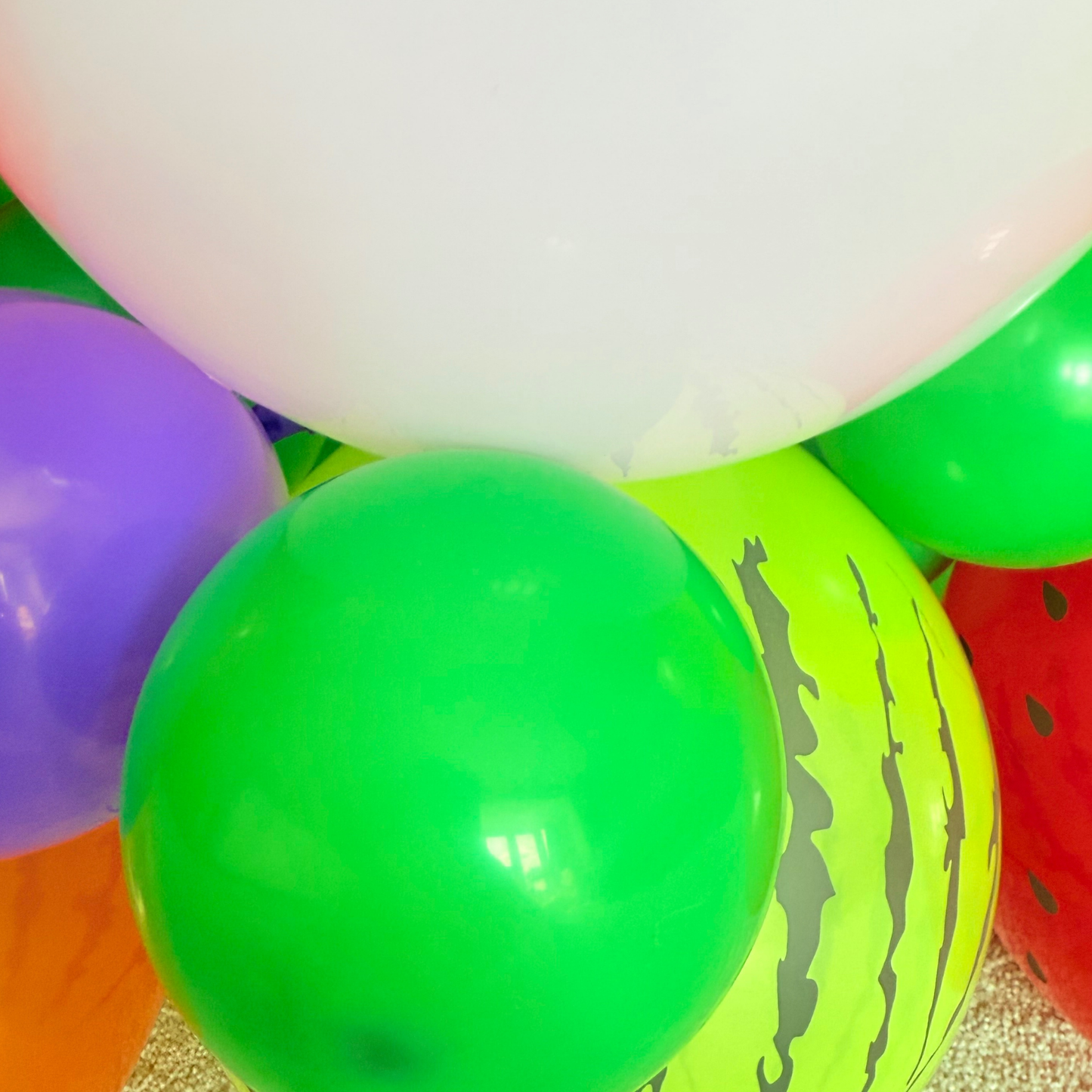 Personalised The Very Hungry Caterpillar balloon bouquet stand 1st 2nd birthday display