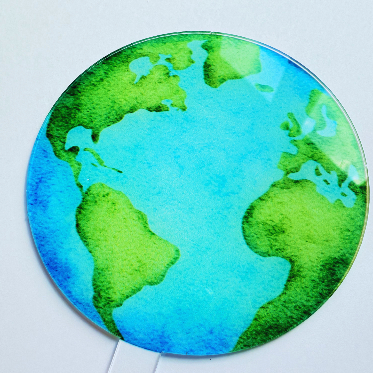 Personalised earth space best mum dad travel Cake Topper birthday decor