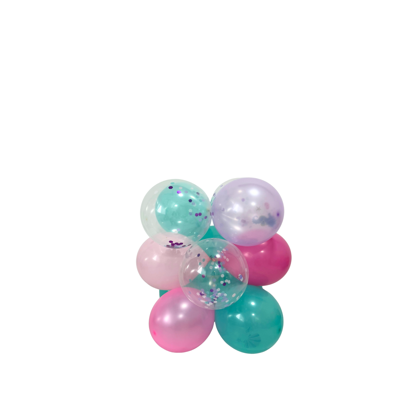 Personalised DIY mermaid under the sea theme balloon sculpture birthday stack stand