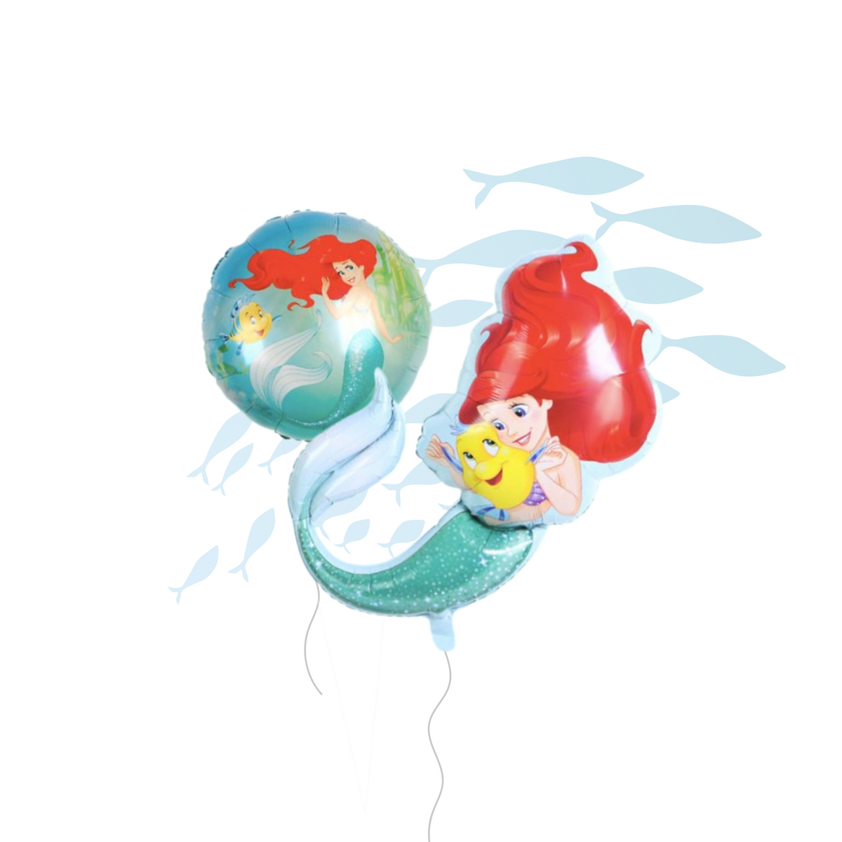 Mermaid foil balloon set product photo 2