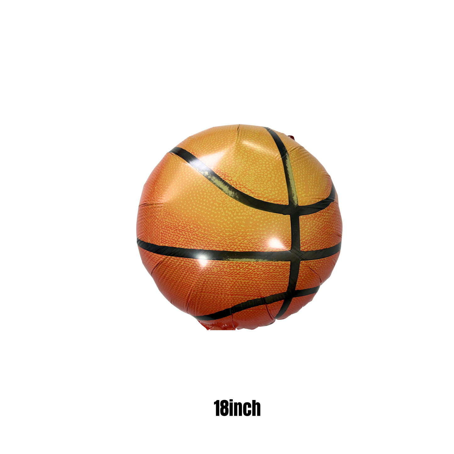 Personalised DIY black orange sports basketball balloon sculpture stack stand