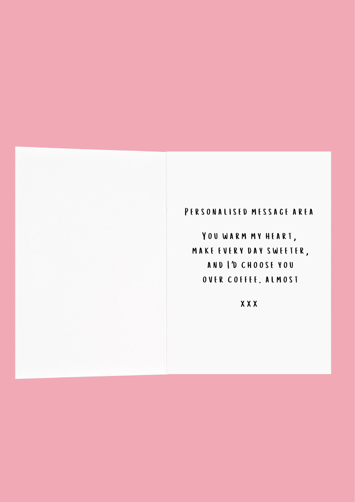 Personalised love you a latte valentine's day greeting cards - TheLittleStuff