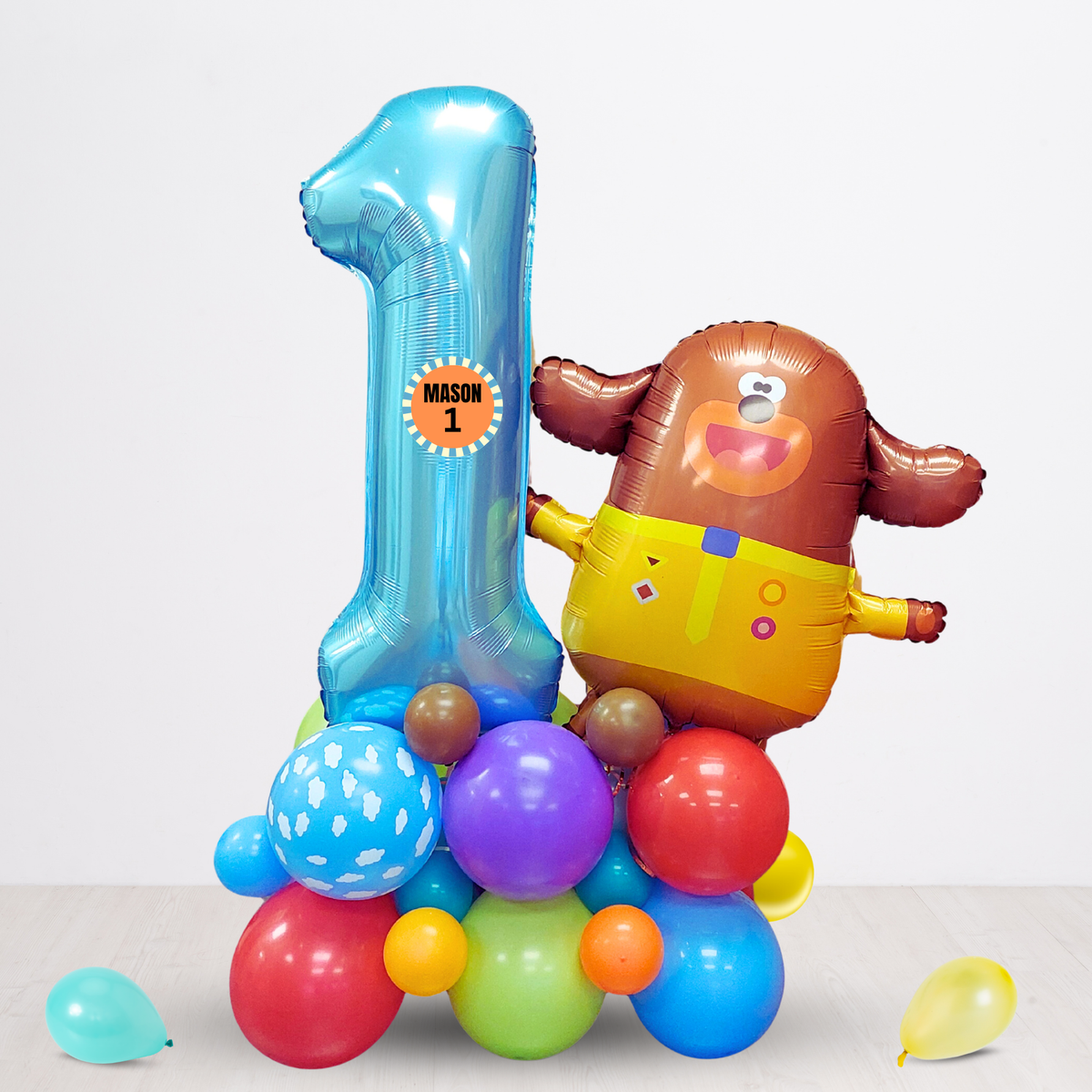 Hey Duggee boys girls Birthday Balloon Bouquet stand - TheLittleStuff