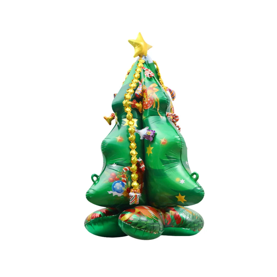 3D 1.2m Christmas tree Foil Balloon Christmas tree decoration hanging on Christmas tree