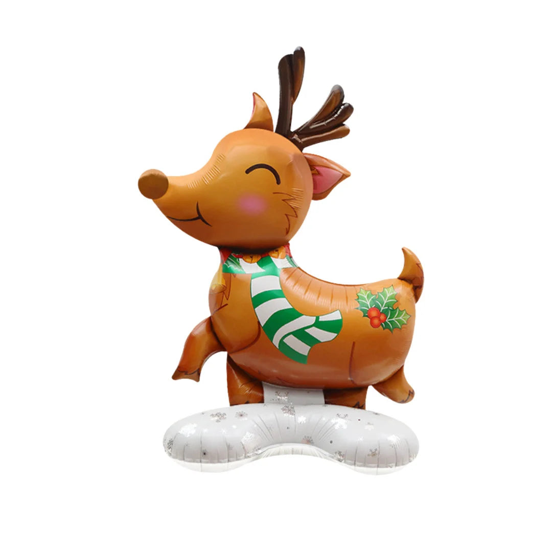 3D 1.2m Christmas tree Foil Balloon Christmas reindeer decoration hanging on Christmas tree