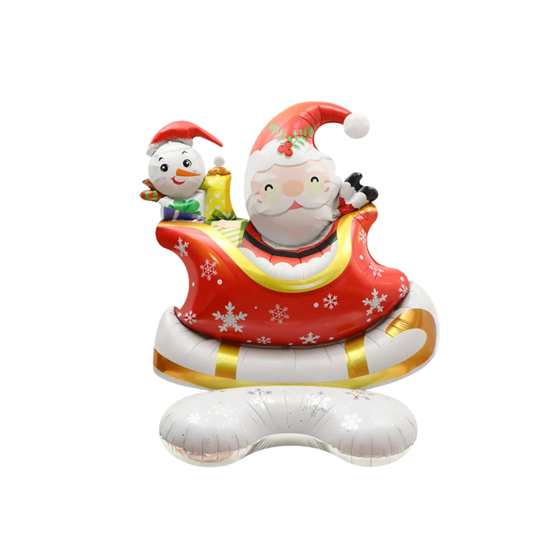 3D 1.2m Christmas tree Foil Balloon Christmas Santa decoration hanging on Christmas tree