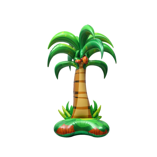 3D Giant free standing jungle safari zoo animal balloon giraffe lion coconut lifestyle photo