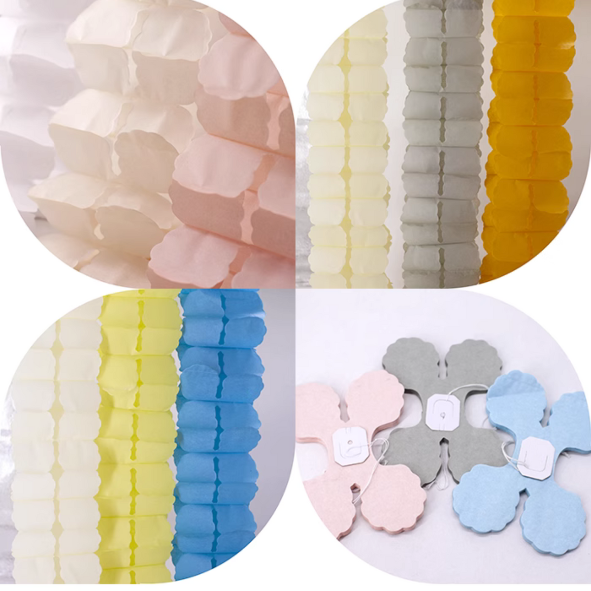 3m honeycomb paper flower garland product photo 3