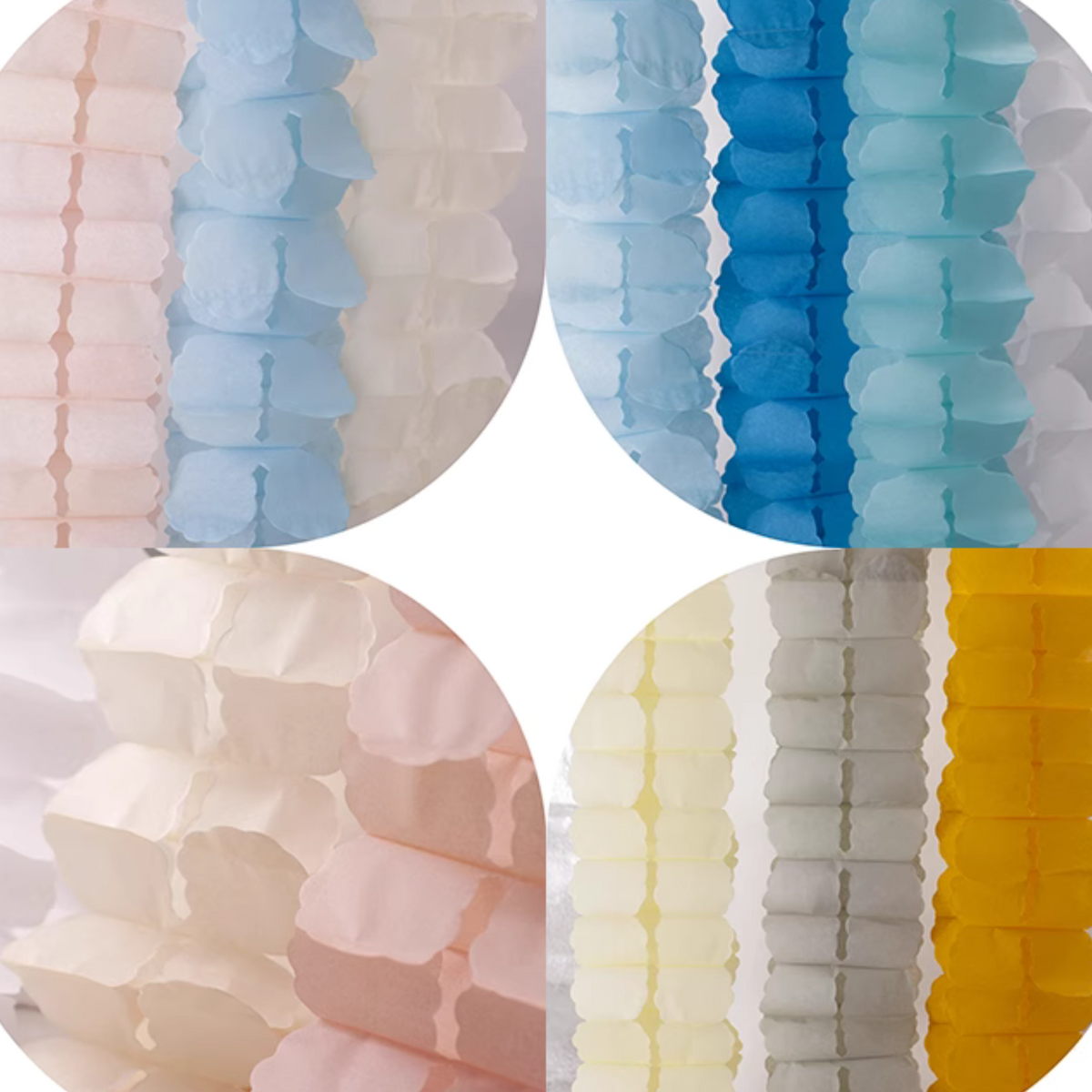 3m honeycomb paper flower garland product photo 4