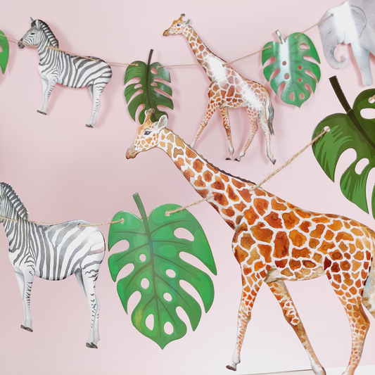 3m Safari Jungle Animal Bunting Home decorating product photo