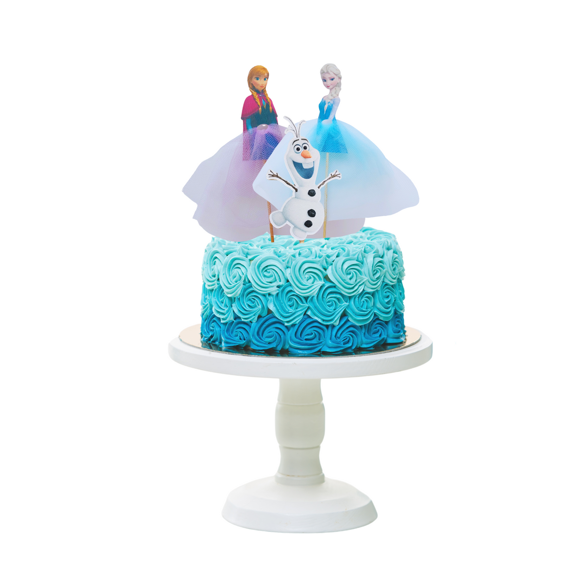 3pcs handmade frozen character cake topper set product photo 2