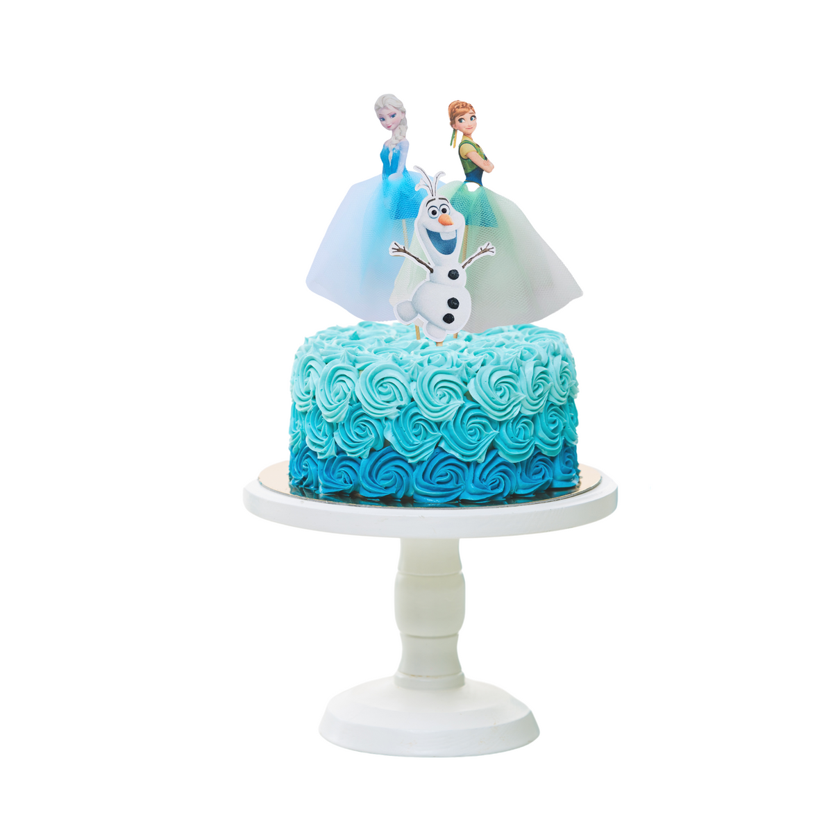 3pcs handmade frozen character cake topper set product photo 3